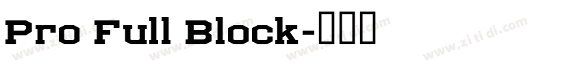 Pro Full Block字体转换
